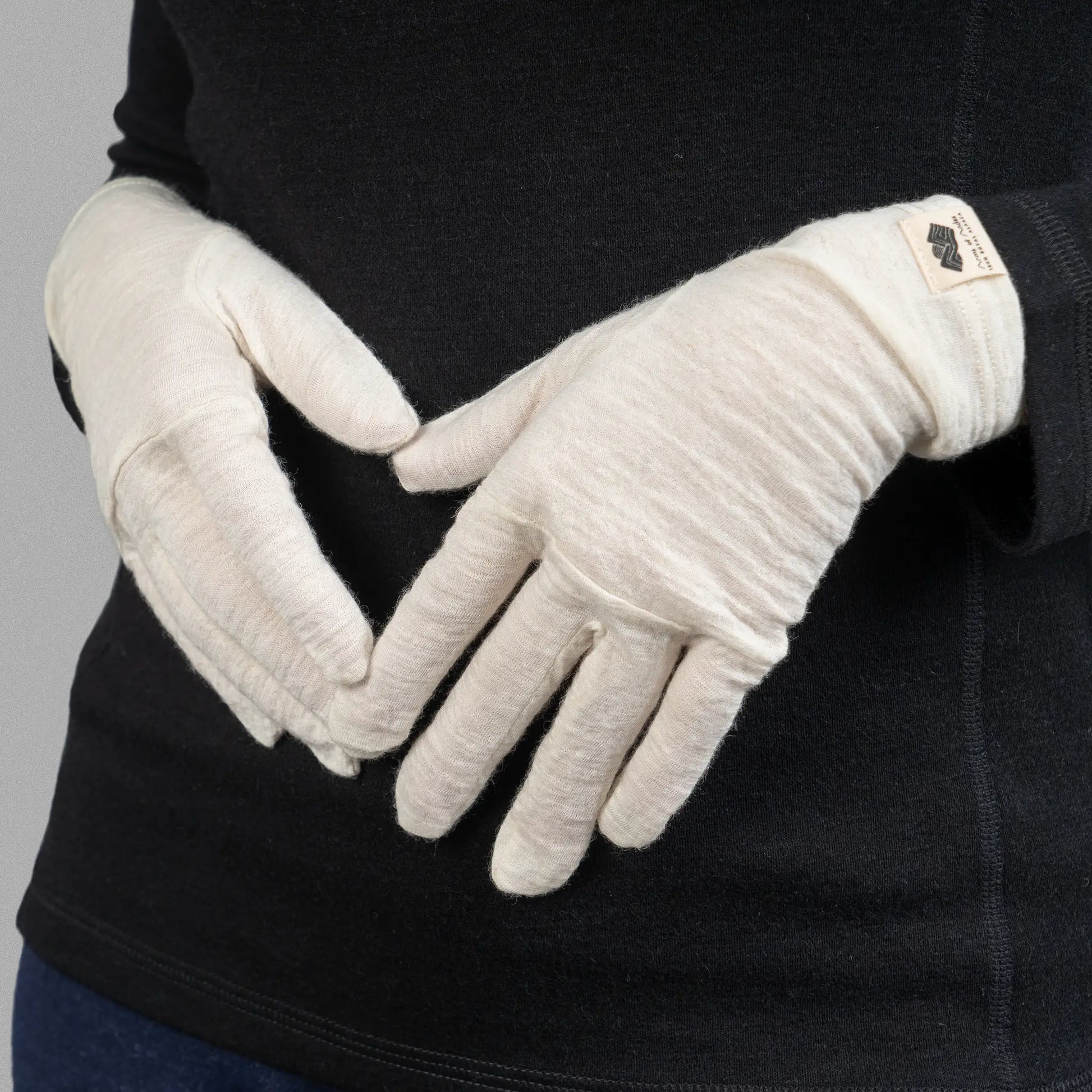 glove warmest liners ultralight color natural white