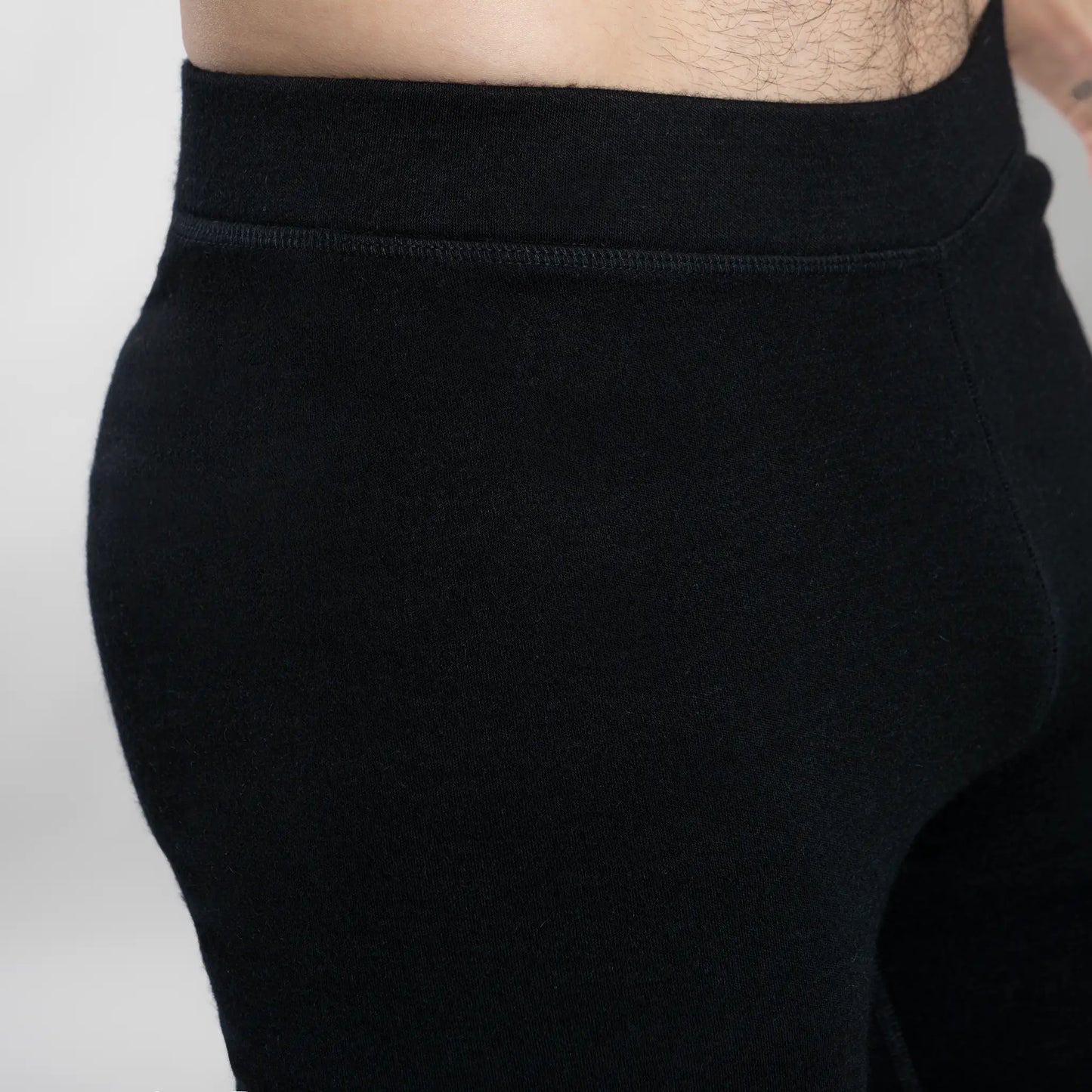 Men's Alpaca Wool Tights: 300 Lightweight color Black