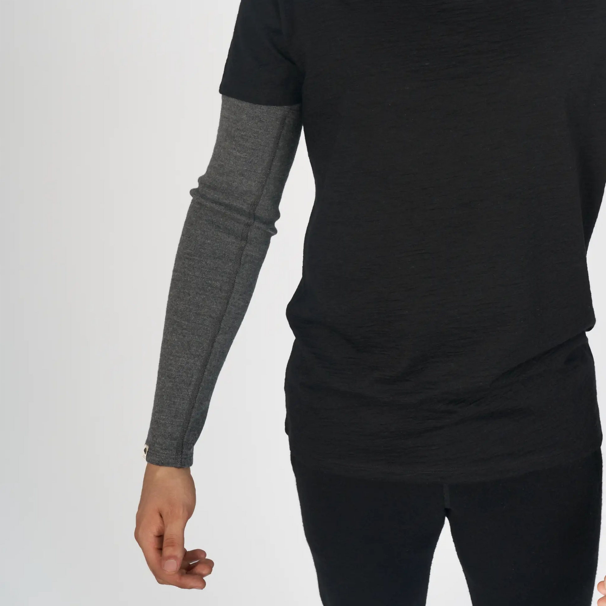 mens all natural sleeve color natural gray