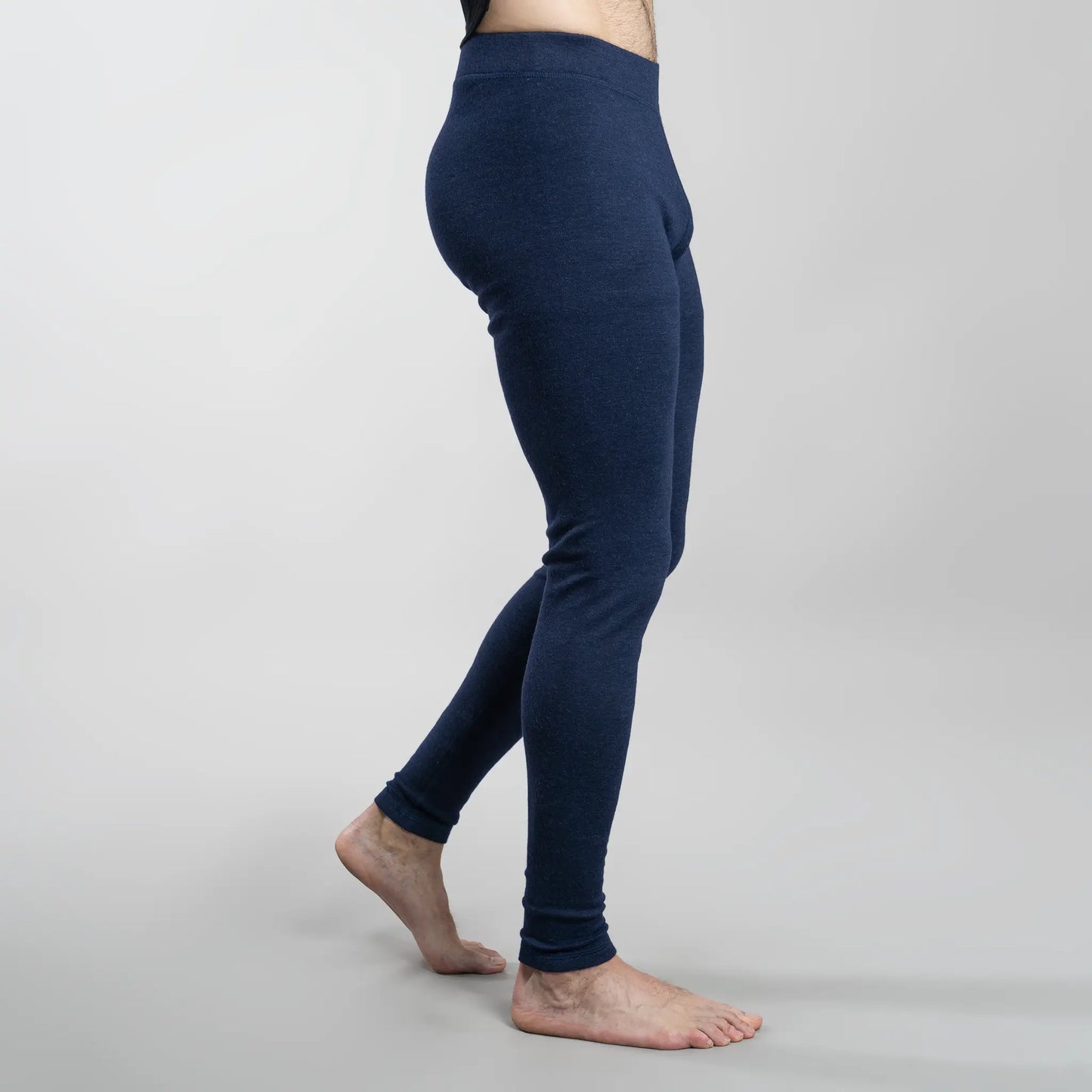 Men's Alpaca Wool Tights: 300 Lightweight color Navy Blue