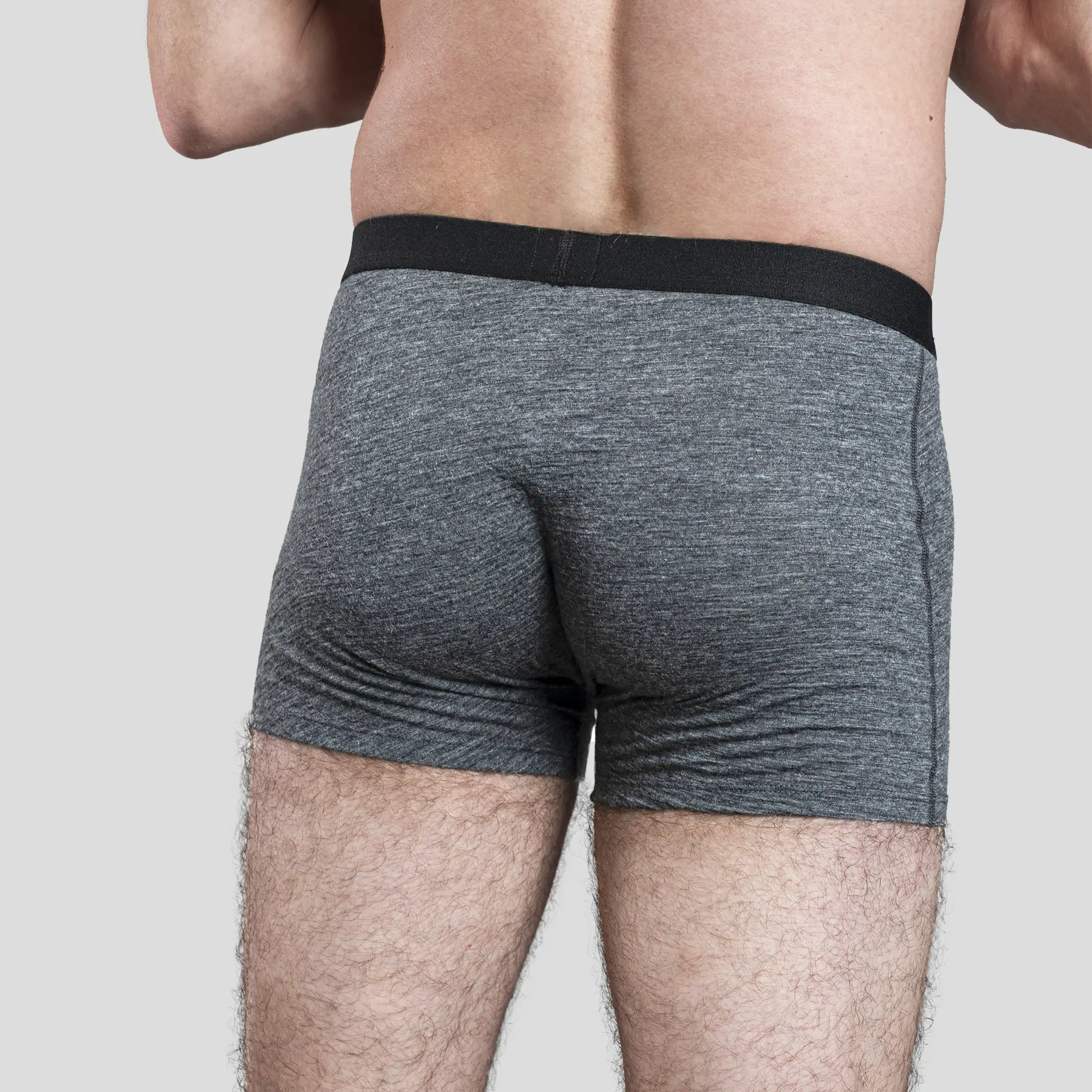 Men's Alpaca Wool Boxers: 160 Ultralight color Gray