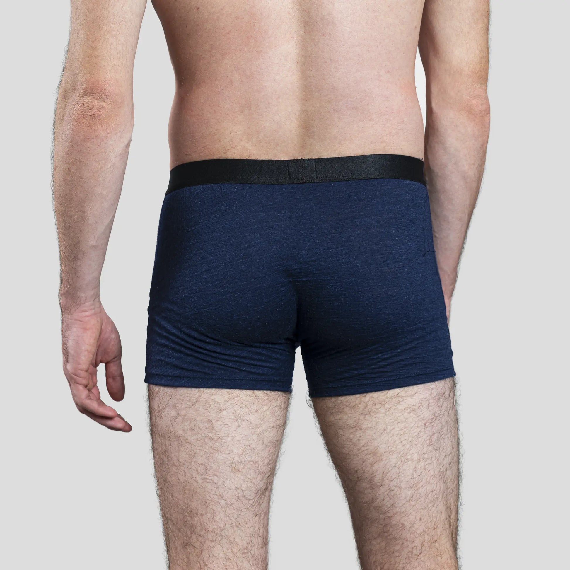 Men's Alpaca Wool Boxers: 160 Ultralight color Navy Blue