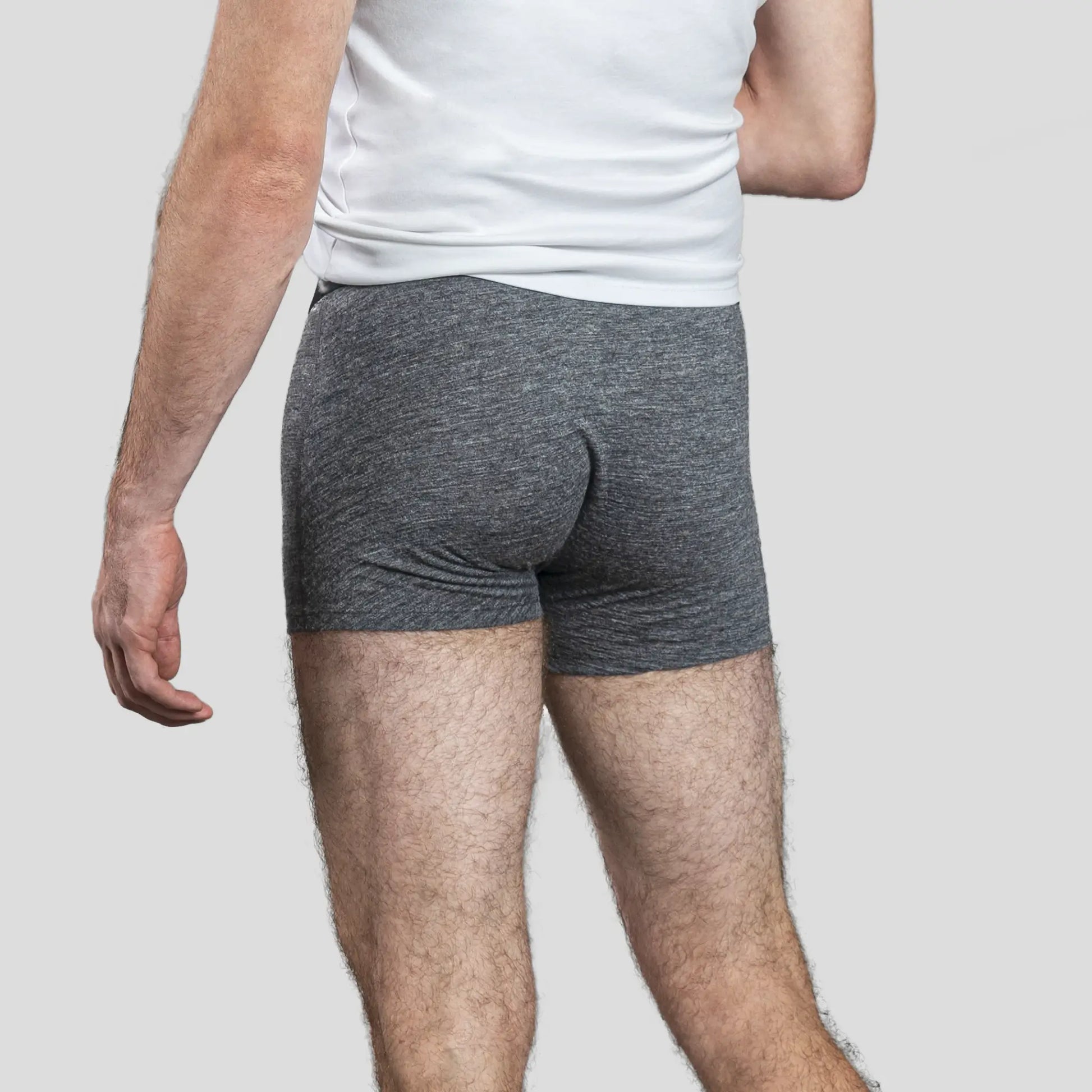 Men's Alpaca Wool Boxers: 160 Ultralight color Gray