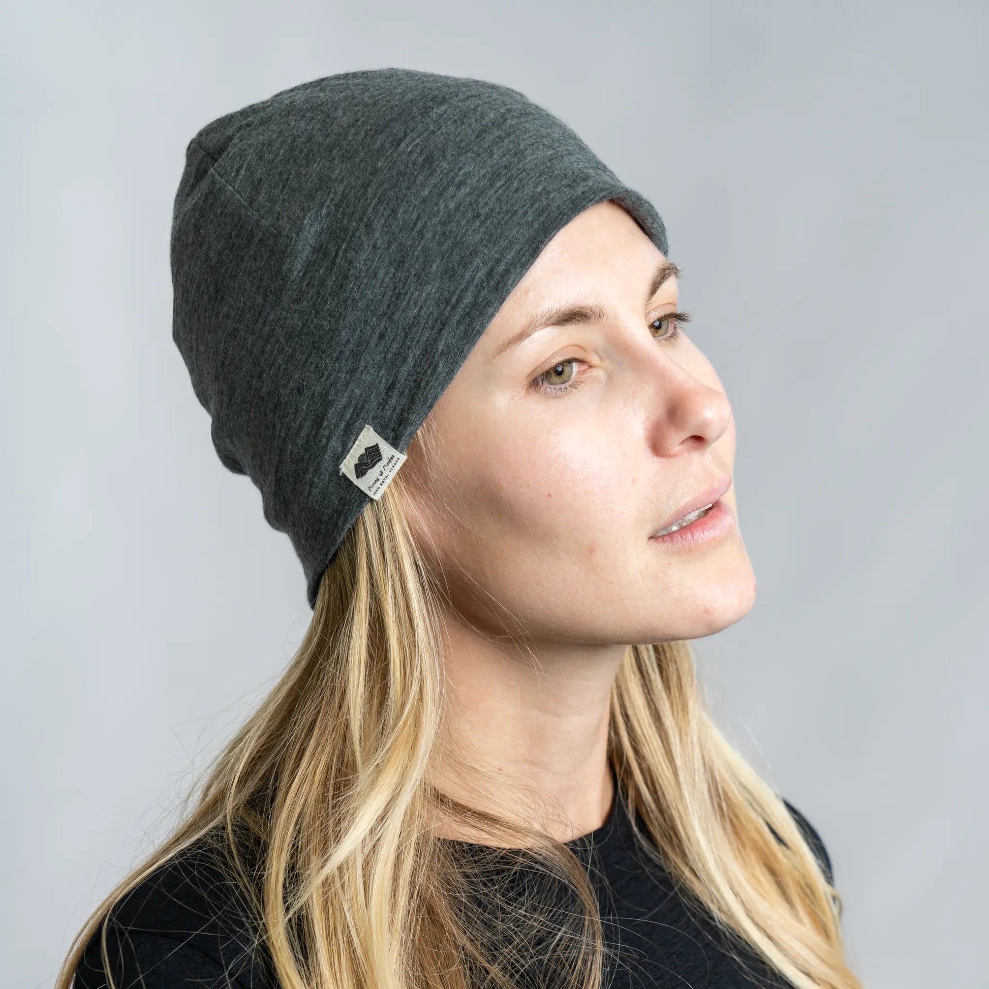 Alpaca Wool Beanie: 160 Ultralight color Gray