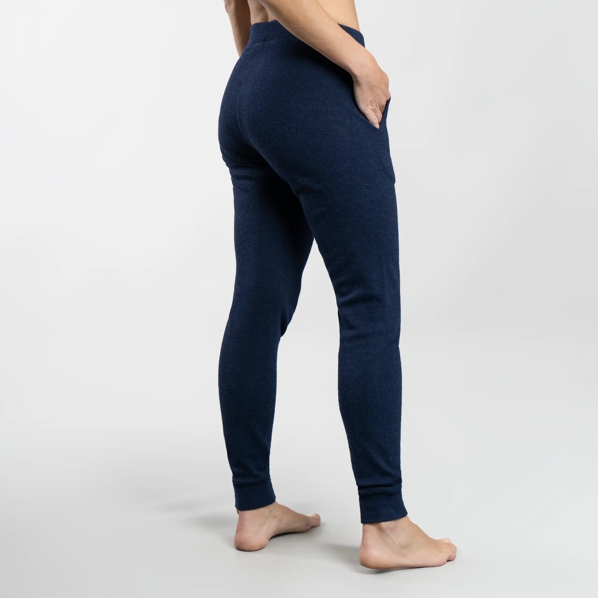 womens all natural joggers lightweight color navy blue