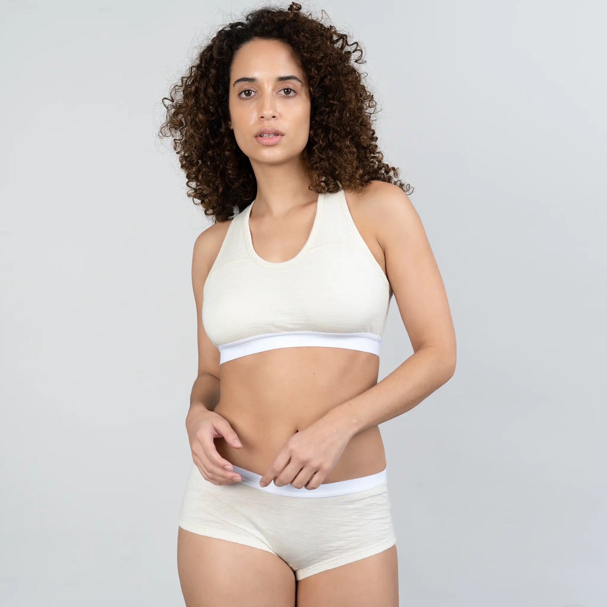 womens functional sports bra ultralight color Undyed