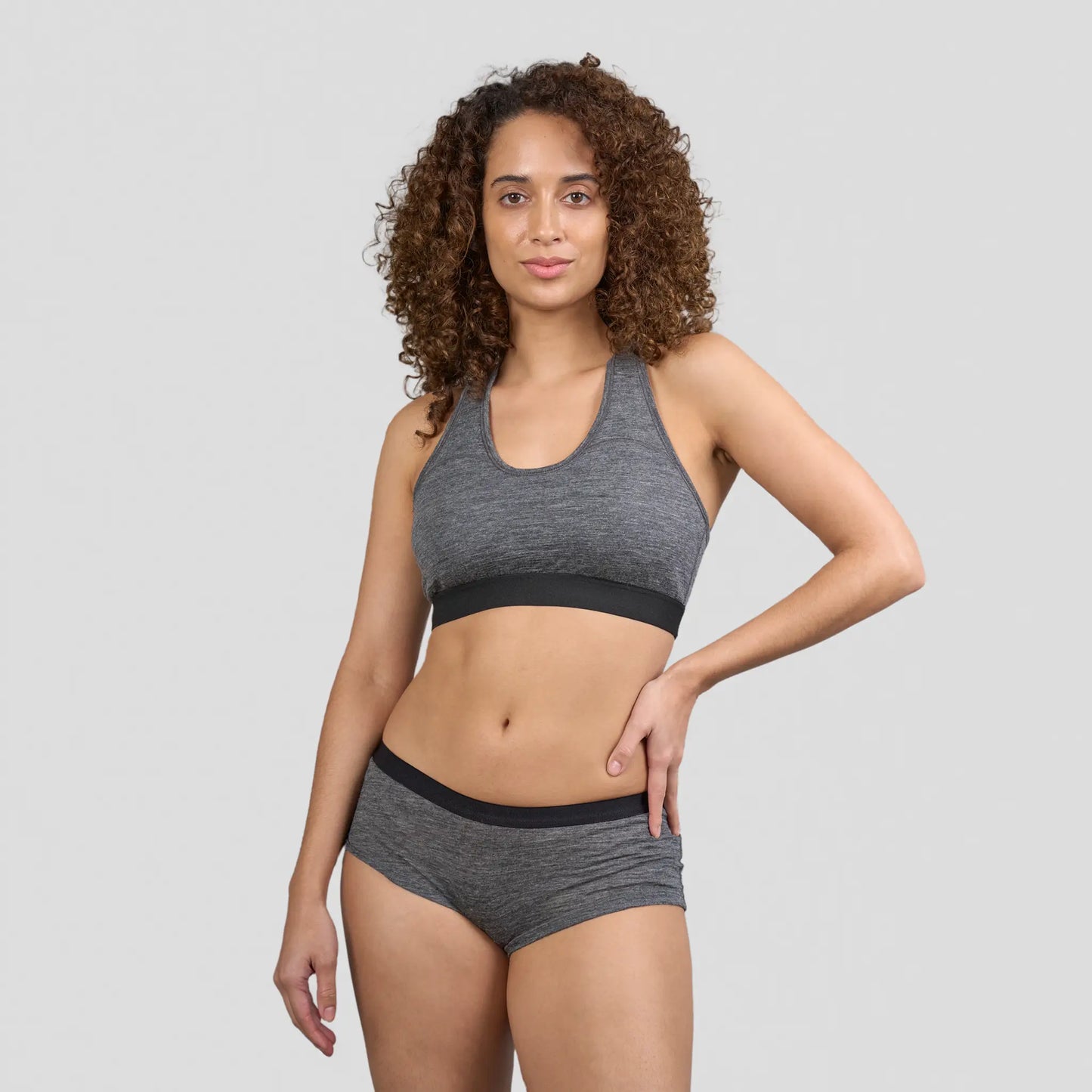 womens most comfortable sports bra ultralight color gray